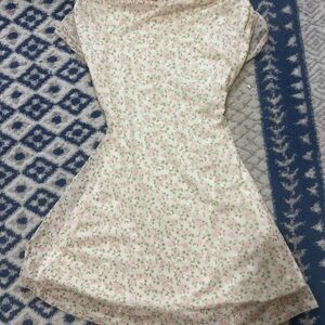 Jessica Simpson Pink and Green Floral Dress